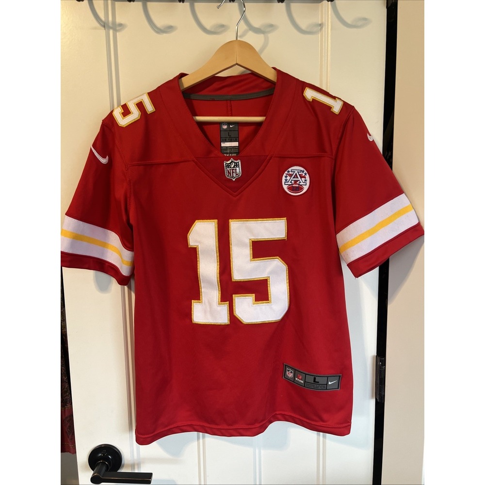 Patrick Mahomes Jersey‎ Youth Large Nike 15 Red NFL KANSAS CITY CHIEFS
